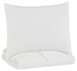 Ryter Twin Coverlet Set Q721001T White Casual youth top of bed - as Pic