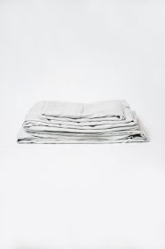 Omne Sleep 4-Piece Pewter Microplush and Bamboo Twin Hypoallergenic Sheet Set