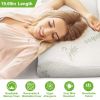 Bamboo Memory Foam Sleep Pillow Contoured Cervical Orthopedic Pillow Neck Support Breath Pillow - White