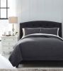 Ashley Ryter Charcoal Casual 3-Piece King Coverlet Set Q349003K - as Pic