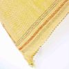 Moroccan Handwoven Cactus Silk Lumbar Pillow 14 x 36 Embroidered cushion - Yellow Gold