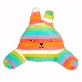 [Rainbow Rabbit] Bolster Decorative Back Cushion Throw Pillow Bedrest