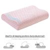 Contour Memory Foam Pillow Orthopaedic Head Neck Back Support Pillow with Cover, 1/2 Pack - Pink - 1