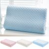 Contour Memory Foam Pillow Orthopaedic Head Neck Back Support Pillow with Cover, 1/2 Pack - Blue - 1