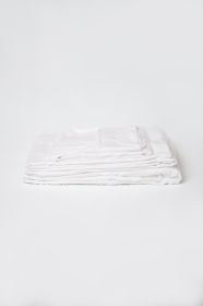 Omne Sleep 4-Piece White Bamboo Flex Head California King Hypoallergenic Sheet Set