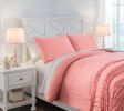 Ashley Avaleigh Pink+White+Gray Contemporary Full Comforter Set Q702003F - as Pic