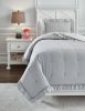 Ashley Hartlen Gray+White Casual Twin Comforter Set Q900001T - as Pic