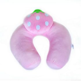 [Pink Strawberry] Neck Cushion / Neck Pad (12 by 12 inches)