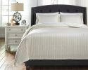 Ashley Raleda Buff Contemporary 3-Piece King Coverlet Set Q493003K - as Pic