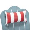 TALE Adirondack Chair Backyard Furniture Painted Seat Pillow  - red