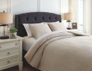 Ashley Mayda Beige Casual 3-Piece King Comforter Set Q782003K - as Pic