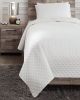 Ryter Twin Coverlet Set Q721001T White Casual youth top of bed - as Pic