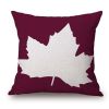 Foliage Love Autumn And Spring Leaf Cushion Covers - WINE