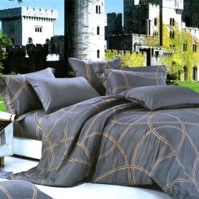 Blancho Bedding - [Reminiscent Mood] 100% Cotton 4PC Comforter Cover/Duvet Cover Combo (Full Size)