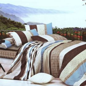 Blancho Bedding - [Wonderful Life] 100% Cotton 4PC Comforter Cover/Duvet Cover Combo (Full Size)