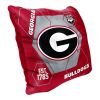 Georgia OFFICIAL NHL "Connector" Double Sided Velvet Pillow; 16" x 16" - 1COL/23500/0029/RET