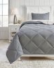 Ashley Rhey Tan+Brown+Gray Casual 2-Piece Twin Comforter Set Q425001T - as Pic