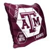 Texas A&M OFFICIAL NHL "Connector" Double Sided Velvet Pillow; 16" x 16" - 1COL/23500/0034/RET