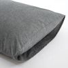 100% Washed Cotton Duvet Cover Set, Durable Fade-Resistant Natural Bedding Set (No Comforter) - Grey - Twin