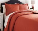 Ashley Raleda Orange Contemporary 3-Piece King Coverlet Set Q496003K - as Pic