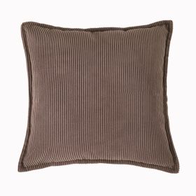 High-end Solid Color Pillow Sofa Living Room Cushions (Option: Milk Coffee Color-35x55cm Throw Pillow Cover)