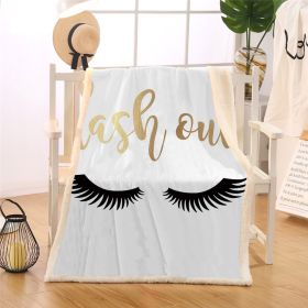 Thickened Double-layer Eye  Digital Printed Airable Cover Square Blanket (Option: 1-150 âˆšÃ³ 130cm)