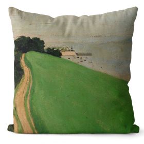 Home Art Oil Painting Pillow Cover (Option: MMS01 8-45x45cm Short Velvet)