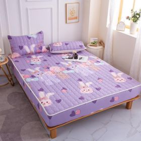 Cotton Covered Anti Slip Cartoon Bedspread (Option: Penguin Rabbit-180x200cm)