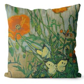 Home Art Oil Painting Pillow Cover (Option: MMS01 5-45x45cm Short Velvet)