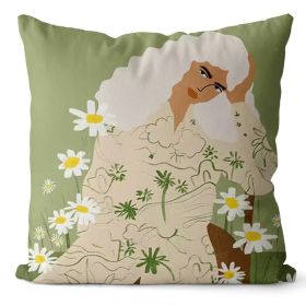 Home Art Oil Painting Pillow Cover (Option: MMS01 10-45x45cm Short Velvet)