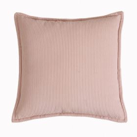 High-end Solid Color Pillow Sofa Living Room Cushions (Option: Pink bean color-45x45cm Throw Pillow Cover)