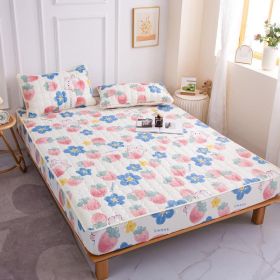 Cotton Covered Anti Slip Cartoon Bedspread (Option: Strawberry Rabbit-150x200cm)