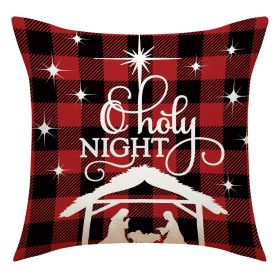 Letter Printed Pillow Cartoon Elk (Option: 23YM74 1-45 X45cm Pillowcase Only)