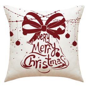 Christmas Pillow Cover Snowman Elk Decoration (Option: 23YM65 1-45x45cm)