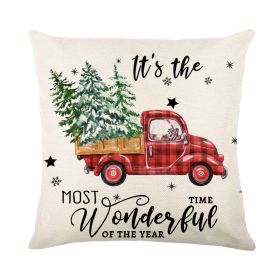 Modern Minimalist Christmas Pillow Cover (Option: QJ0721 9-45 X45cm Without Pillow)