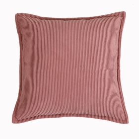 High-end Solid Color Pillow Sofa Living Room Cushions (Option: Red coffee color-45x45cm Throw Pillow Cover)