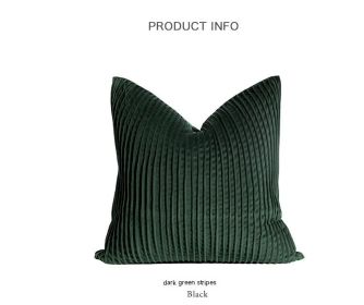 Light Luxury Nordic Style Living Room Green Fresh Series Sofa Pillow (Option: Including pillow core-B)