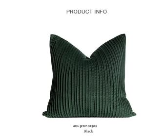 Light Luxury Nordic Style Living Room Green Fresh Series Sofa Pillow (Option: Without pillow core-B)