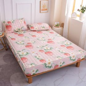 Cotton Covered Anti Slip Cartoon Bedspread (Option: Strawberry-180x220cm)