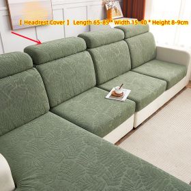 Anti Cat Scratch Elastic Sofa Cover Cushion (Option: Rosemary Spearmint-Head pillowcase)