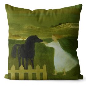 Home Art Oil Painting Pillow Cover (Option: MMS01 1-45x45cm Short Velvet)