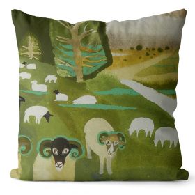 Home Art Oil Painting Pillow Cover (Option: MMS01 7-45x45cm Short Velvet)