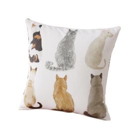 Cute Pet Combination Pillow Cover (Option: Velvet-50x50cm-Pillowcase)