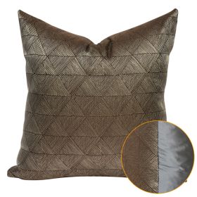 Modern Minimalist Brown Living Room Sofa Cushion Cushion (Option: 45x45cmPillowcase-Brown AB None Rolled Style)