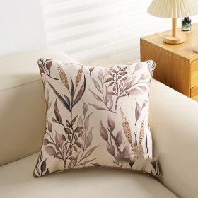 French Vintage Style Sofa Cushion Ornament Pillow (Option: Vertical Beam Coffee 45x45cm-Single Pillowcase)