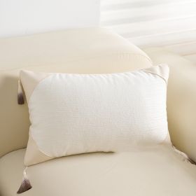 House Silent Wind Sofa Pillow Cases Modern Simple And Light Luxury (Option: Color Blocking White 30x50cm-Single Pillowcase)