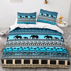 Elephant Series Three-piece Quilt Cover (Option: Style 7-180x210cm)